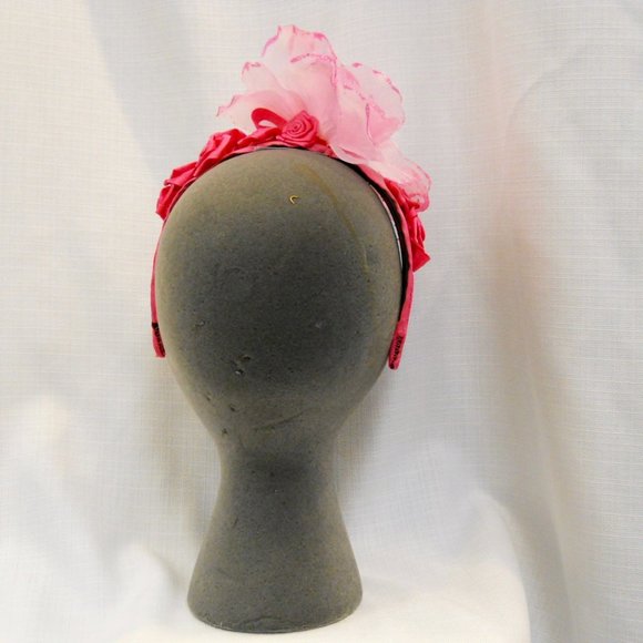 Pink Roses Headband - Picture 3 of 5